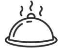 Icone représentant une cloche de restaurant